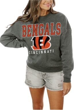 Cincinnati Bengals Gameday Couture Women’s Oversized Pullover Sweatshirt Large